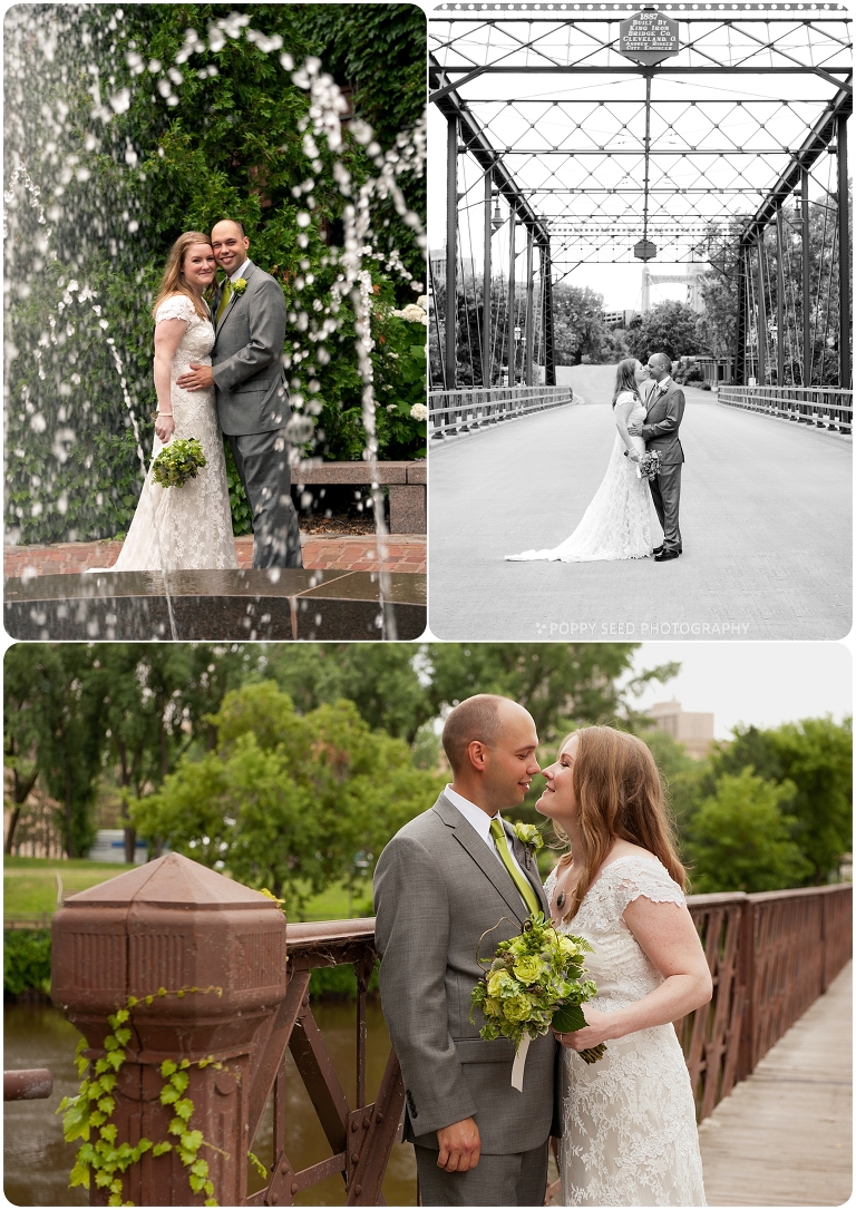Wedding Couple Portrairt, Minneapolis, Minnesota, St. Anthony Main