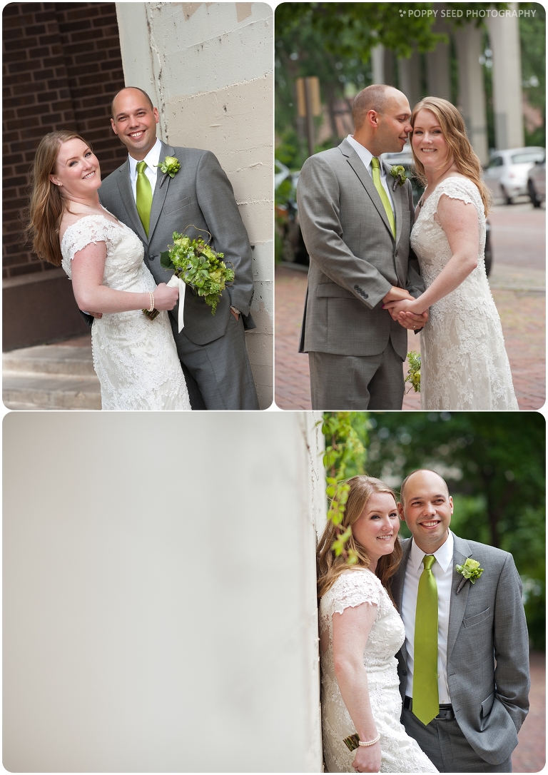 St. Anthony Main Wedding Couple Portraits, Minneapolis, Minnesota